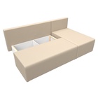 Угловой диван «Поло», ППУ, правый угол, еврокнижка, экокожа, цвет бежевый - Фото 6