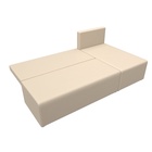 Угловой диван «Поло», ППУ, правый угол, еврокнижка, экокожа, цвет бежевый - Фото 7