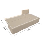 Угловой диван «Поло», ППУ, правый угол, еврокнижка, экокожа, цвет бежевый - Фото 9