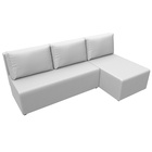 Угловой диван «Поло», ППУ, правый угол, еврокнижка, экокожа, цвет белый - Фото 4