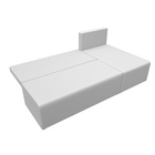 Угловой диван «Поло», ППУ, правый угол, еврокнижка, экокожа, цвет белый - Фото 7