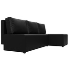 Угловой диван «Поло», ППУ, правый угол, еврокнижка, экокожа, цвет чёрный - Фото 2
