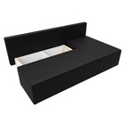 Угловой диван «Поло», ППУ, правый угол, еврокнижка, экокожа, цвет чёрный - Фото 6