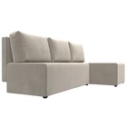 Угловой диван «Поло», ППУ, правый угол, еврокнижка, микровельвет, цвет бежевый  (артикул 10842614)  большой выбор товаров оптом и в розницу по низким ценам с доставкой