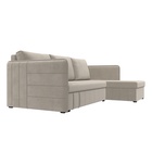 Угловой диван «Слим», ППУ, правый угол, еврокнижка, микровельвет, цвет бежевый  (артикул 10842625)  большой выбор товаров оптом и в розницу по низким ценам с доставкой