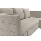 Угловой диван «Слим», ППУ, правый угол, еврокнижка, микровельвет, цвет бежевый  (артикул 10842625)  большой выбор товаров оптом и в розницу по низким ценам с доставкой