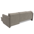 Угловой диван «Слим», ППУ, правый угол, еврокнижка, микровельвет, цвет бежевый  (артикул 10842625)  большой выбор товаров оптом и в розницу по низким ценам с доставкой