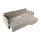 Угловой диван «Слим», ППУ, правый угол, еврокнижка, микровельвет, цвет бежевый  (артикул 10842625)  большой выбор товаров оптом и в розницу по низким ценам с доставкой