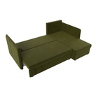 Угловой диван «Слим», ППУ, правый угол, еврокнижка, микровельвет, цвет коричневый  (артикул 10842627)  большой выбор товаров оптом и в розницу по низким ценам с доставкой