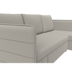 Угловой диван «Слим», ППУ, правый угол, еврокнижка, рогожка, цвет амур бежевый  (артикул 10842629)  большой выбор товаров оптом и в розницу по низким ценам с доставкой