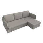 Угловой диван «Слим», ППУ, правый угол, еврокнижка, рогожка, цвет амур бежевый  (артикул 10842629)  большой выбор товаров оптом и в розницу по низким ценам с доставкой