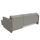 Угловой диван «Слим», ППУ, правый угол, еврокнижка, рогожка, цвет амур бежевый  (артикул 10842629)  большой выбор товаров оптом и в розницу по низким ценам с доставкой