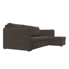 Угловой диван «Слим», ППУ, правый угол, еврокнижка, рогожка, цвет амур коричневый  (артикул 10842631)  большой выбор товаров оптом и в розницу по низким ценам с доставкой