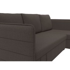 Угловой диван «Слим», ППУ, правый угол, еврокнижка, рогожка, цвет амур коричневый  (артикул 10842631)  большой выбор товаров оптом и в розницу по низким ценам с доставкой