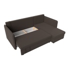 Угловой диван «Слим», ППУ, правый угол, еврокнижка, рогожка, цвет амур коричневый  (артикул 10842631)  большой выбор товаров оптом и в розницу по низким ценам с доставкой