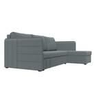 Угловой диван «Слим», ППУ, правый угол, еврокнижка, рогожка, цвет амур серый  (артикул 10842632)  большой выбор товаров оптом и в розницу по низким ценам с доставкой