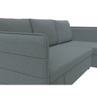 Угловой диван «Слим», ППУ, правый угол, еврокнижка, рогожка, цвет амур серый  (артикул 10842632)  большой выбор товаров оптом и в розницу по низким ценам с доставкой