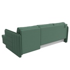 Угловой диван «Слим», ППУ, правый угол, еврокнижка, рогожка, цвет амур зелёный  (артикул 10842634)  большой выбор товаров оптом и в розницу по низким ценам с доставкой