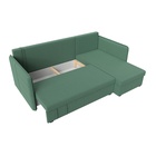 Угловой диван «Слим», ППУ, правый угол, еврокнижка, рогожка, цвет амур зелёный  (артикул 10842634)  большой выбор товаров оптом и в розницу по низким ценам с доставкой