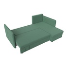 Угловой диван «Слим», ППУ, правый угол, еврокнижка, рогожка, цвет амур зелёный  (артикул 10842634)  большой выбор товаров оптом и в розницу по низким ценам с доставкой