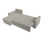 Угловой диван «Траумберг Лайт», ППУ, еврокнижка, левый угол, рогожка, цвет амур бежевый  (артикул 10842635)  большой выбор товаров оптом и в розницу по низким ценам с доставкой