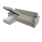 Угловой диван «Траумберг Лайт», ППУ, еврокнижка, левый угол, рогожка, цвет амур бежевый  (артикул 10842635)  большой выбор товаров оптом и в розницу по низким ценам с доставкой