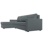 Угловой диван «Траумберг Лайт», ППУ, еврокнижка, левый угол, рогожка, цвет амур серый  (артикул 10842637)  большой выбор товаров оптом и в розницу по низким ценам с доставкой