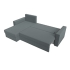 Угловой диван «Траумберг Лайт», ППУ, еврокнижка, левый угол, рогожка, цвет амур серый  (артикул 10842637)  большой выбор товаров оптом и в розницу по низким ценам с доставкой