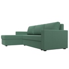 Угловой диван «Траумберг Лайт», ППУ, еврокнижка, левый угол, рогожка, цвет амур зелёный  (артикул 10842639)  большой выбор товаров оптом и в розницу по низким ценам с доставкой
