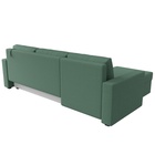 Угловой диван «Траумберг Лайт», ППУ, еврокнижка, левый угол, рогожка, цвет амур зелёный  (артикул 10842639)  большой выбор товаров оптом и в розницу по низким ценам с доставкой