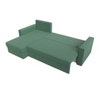 Угловой диван «Траумберг Лайт», ППУ, еврокнижка, левый угол, рогожка, цвет амур зелёный  (артикул 10842639)  большой выбор товаров оптом и в розницу по низким ценам с доставкой