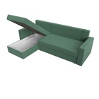 Угловой диван «Траумберг Лайт», ППУ, еврокнижка, левый угол, рогожка, цвет амур зелёный  (артикул 10842639)  большой выбор товаров оптом и в розницу по низким ценам с доставкой