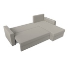 Угловой диван «Траумберг Лайт», ППУ, еврокнижка, правый угол, рогожка, цвет амур бежевый  (артикул 10842641)  большой выбор товаров оптом и в розницу по низким ценам с доставкой