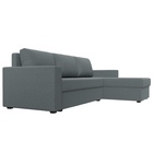 Угловой диван «Траумберг Лайт», ППУ, еврокнижка, правый угол, рогожка, цвет амур серый  (артикул 10842643)  большой выбор товаров оптом и в розницу по низким ценам с доставкой