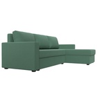 Угловой диван «Траумберг Лайт», ППУ, еврокнижка, правый угол, рогожка, цвет амур зелёный  (артикул 10842645)  большой выбор товаров оптом и в розницу по низким ценам с доставкой