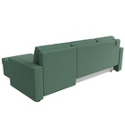 Угловой диван «Траумберг Лайт», ППУ, еврокнижка, правый угол, рогожка, цвет амур зелёный  (артикул 10842645)  большой выбор товаров оптом и в розницу по низким ценам с доставкой