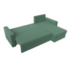 Угловой диван «Траумберг Лайт», ППУ, еврокнижка, правый угол, рогожка, цвет амур зелёный  (артикул 10842645)  большой выбор товаров оптом и в розницу по низким ценам с доставкой