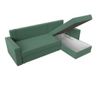 Угловой диван «Траумберг Лайт», ППУ, еврокнижка, правый угол, рогожка, цвет амур зелёный  (артикул 10842645)  большой выбор товаров оптом и в розницу по низким ценам с доставкой