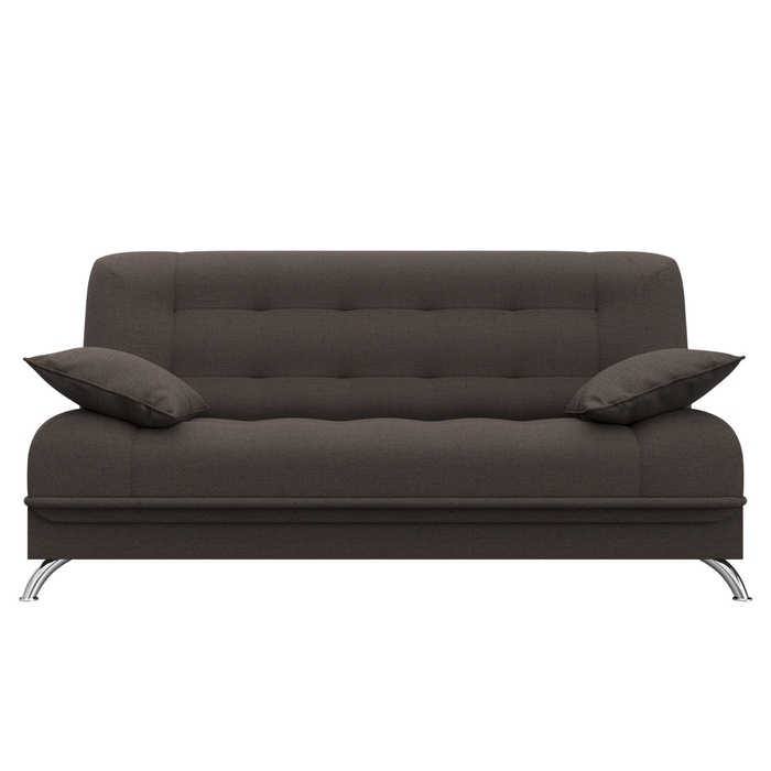 Диван прямой «Анна», ПБ, механизм книжка, рогожка, цвет амур коричневый - Фото 1