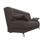 Прямой диван «Анна», ПБ, механизм книжка, рогожка, цвет амур коричневый  (артикул 10842647)  большой выбор товаров оптом и в розницу по низким ценам с доставкой