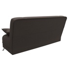 Прямой диван «Анна», ПБ, механизм книжка, рогожка, цвет амур коричневый  (артикул 10842647)  большой выбор товаров оптом и в розницу по низким ценам с доставкой