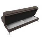 Прямой диван «Анна», ПБ, механизм книжка, рогожка, цвет амур коричневый  (артикул 10842647)  большой выбор товаров оптом и в розницу по низким ценам с доставкой