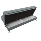 Прямой диван «Анна», ПБ, механизм книжка, рогожка, цвет амур серый  (артикул 10842648)  большой выбор товаров оптом и в розницу по низким ценам с доставкой