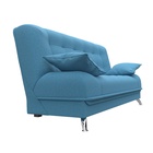 Прямой диван «Анна», ПБ, механизм книжка, рогожка, цвет амур голубой  (артикул 10842649)  большой выбор товаров оптом и в розницу по низким ценам с доставкой