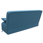 Прямой диван «Анна», ПБ, механизм книжка, рогожка, цвет амур голубой  (артикул 10842649)  большой выбор товаров оптом и в розницу по низким ценам с доставкой