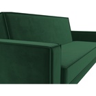 Прямой диван «Куба», ППУ, механизм книжка, велюр, цвет зелёный  (артикул 10842661)  большой выбор товаров оптом и в розницу по низким ценам с доставкой