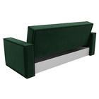 Прямой диван «Куба», ППУ, механизм книжка, велюр, цвет зелёный  (артикул 10842661)  большой выбор товаров оптом и в розницу по низким ценам с доставкой