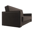 Прямой диван «Куба», ППУ, механизм книжка, велюр, цвет коричневый  (артикул 10842662)  большой выбор товаров оптом и в розницу по низким ценам с доставкой