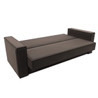 Прямой диван «Куба», ППУ, механизм книжка, велюр, цвет коричневый  (артикул 10842662)  большой выбор товаров оптом и в розницу по низким ценам с доставкой