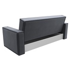 Прямой диван «Куба», ППУ, механизм книжка, велюр, цвет серый  (артикул 10842663)  большой выбор товаров оптом и в розницу по низким ценам с доставкой